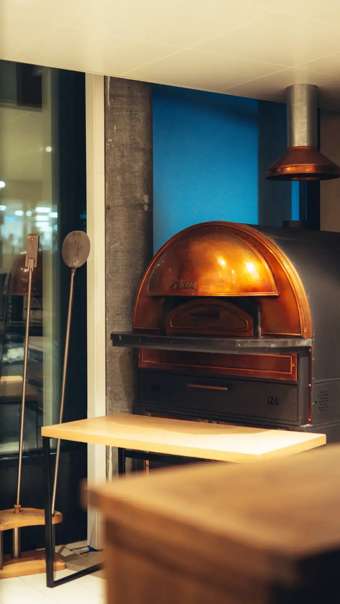 The pizza oven