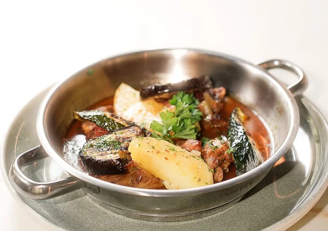 A slow-cooked dish